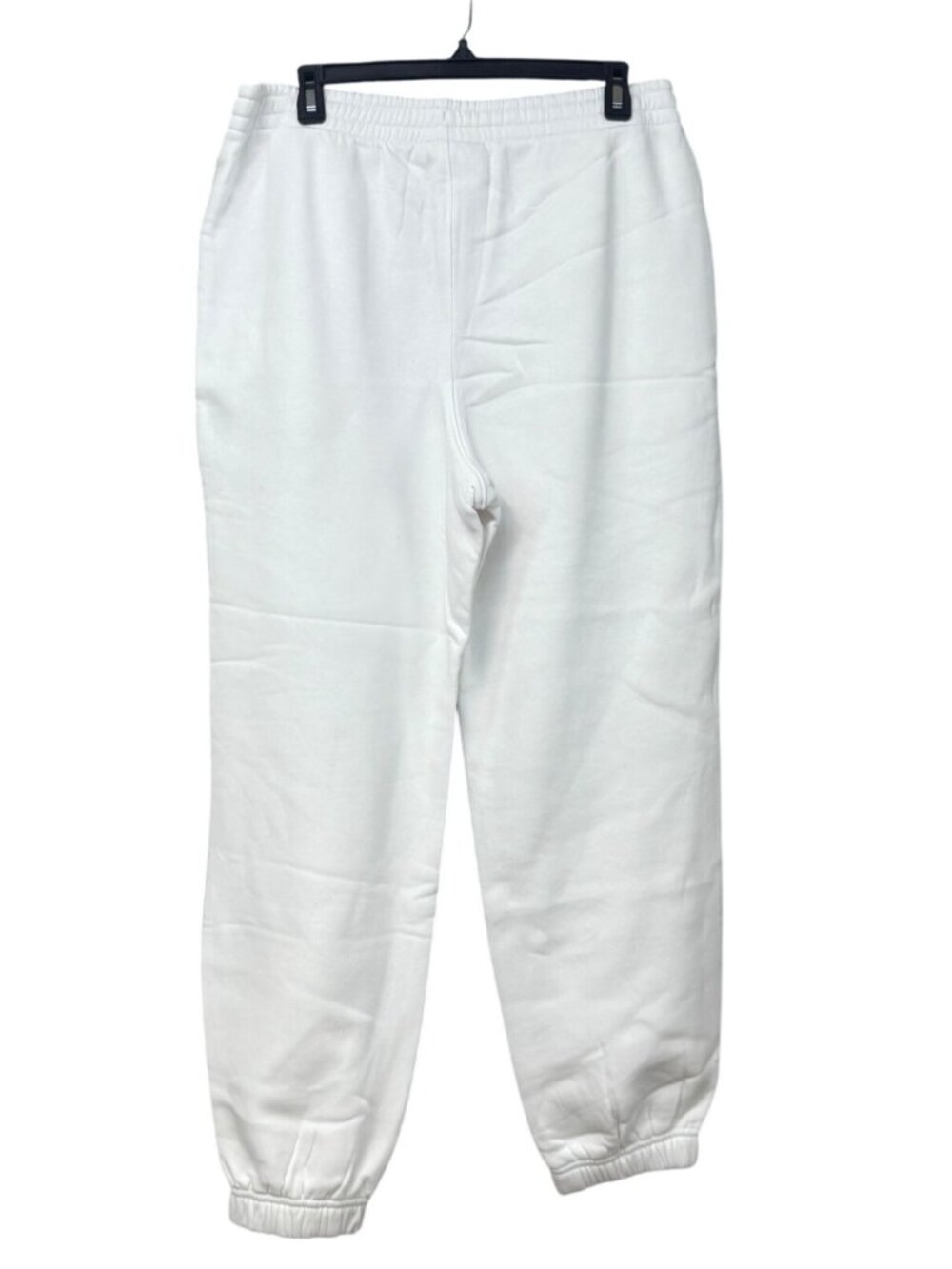 FILA women's Fleece Joggers, White, Sz. L - Picture 3 of 11